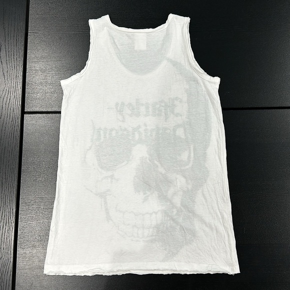 Harley-Davidson Skull Design Tank Top with Stone Embelished Logo - M - Picture 2 of 8